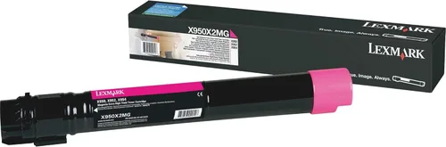 Vista 3 de Lexmark X950X2CG Cartucho de tóner extra alto rendimiento para impresoras multifunción láser de color X950, X952, X954, cian