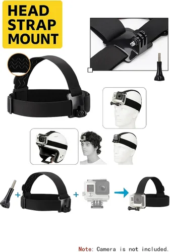 Vista 11 de Soporte de correa para la cabeza para todas las cámaras GoPro Hero + un paño de microfibra eCostConnection