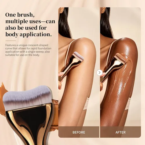 Vista 6 de DUcare Brocha de base plana para maquillaje líquido