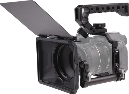 Vista 11 de Fotga Estabilizador de soporte de jaula de cámara de aluminio de aleación para Canon EOS R7 DSLR cámara de vídeo de fabricación compatible