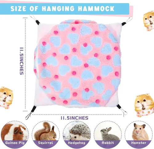 Vista 2 de Sadnyy Hamaca para ratas de 3 niveles para cama colgante de hurón de indias