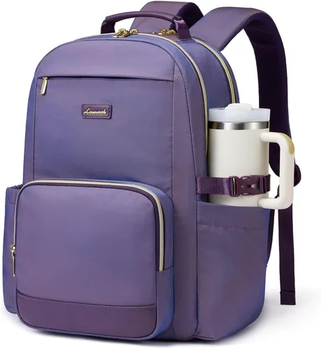 Vista 11 de LOVEVOOK Mochila para laptop para mujer, 15,6 pulg.