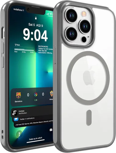 Vista 24 de WRJ Funda magnética mate para iPhone Air de 6.5 pulgadas, [compatible con Magsafe] [protección contra caídas de grado militar], delgada Negro