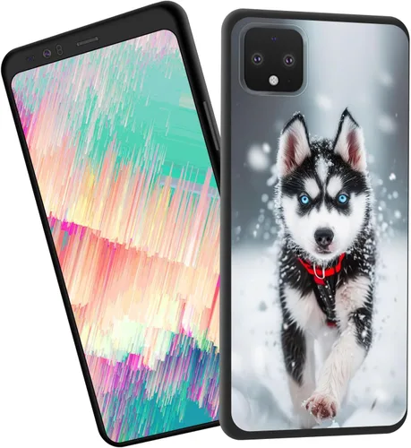 Vista 370 de Funda delgada para Google Pixel 4 XL, funda delgada de silicona de TPU suave a prueba de golpes para Google Pixel 4 XL, astronauta Galaxy