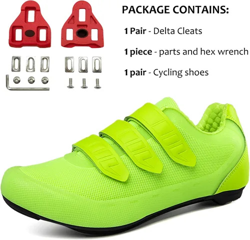 Vista 3 de Mens Womens Indoor Cycling Shoes Compatible with Peloton Bike Shoes Cycling Shoes with Delta Cleats Clip Outdoor Pedal SPD Road Bike Shoes