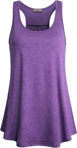 Vista 79 de Cestyle - Camiseta sin mangas para mujer, cuello redondo, corte holgado, para entrenamiento
