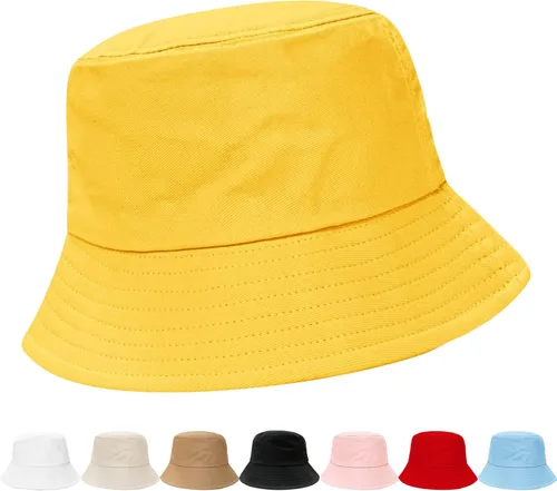 Vista 9 de NPQQUAN Bucket Hats for Men Woman Packable Foldable Sun Hats for Women Beige
