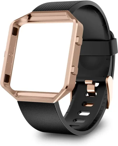 Vista 12 de Correa con marco para reloj Fitbit Blaze de LEEFOX, edición especial, correa de silicón, unisex, S G-10pack Classic+1 Marco Negro