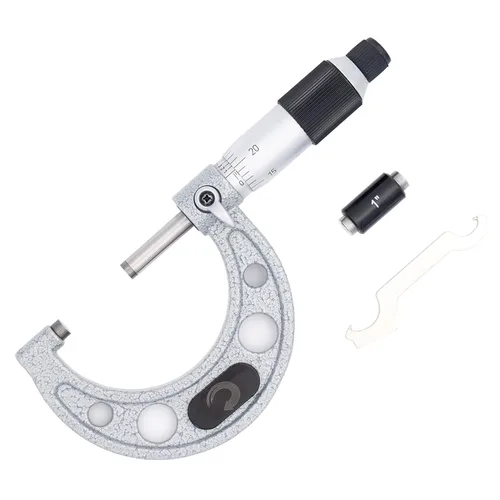 Vista 6 de Clockwise Tools MMTR-01 - Micrómetro exterior premium con punta de carburo 0-1 "Rango de medición 0.0001" Herramienta de maquinista de precisión
