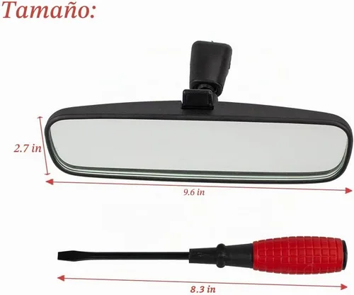 Vista 2 de RLB-HILON Espejo retrovisor interior compatible con Nissan Rogue Altima NV1500 NV2500 NV3500 Frontier Tiida Sentra y más