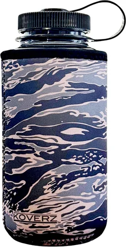 Vista 102 de Funda de neopreno para botella de agua Koverz, funda de neopreno, se ajusta a botellas de agua de 24-30 oz, lavable y reutilizable, tamaño grande