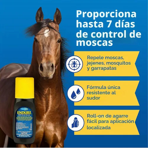 Vista 4 de Repelentes de moscas resistente al sudor para caballos de Farnam