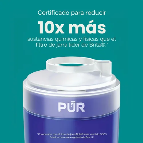 Vista 4 de PUR Plus - Filtro de repuesto para montaje en grifo, paquete de 4, filtro de agua original PUR para grifo de fregadero, filtración mineral 3 en 1