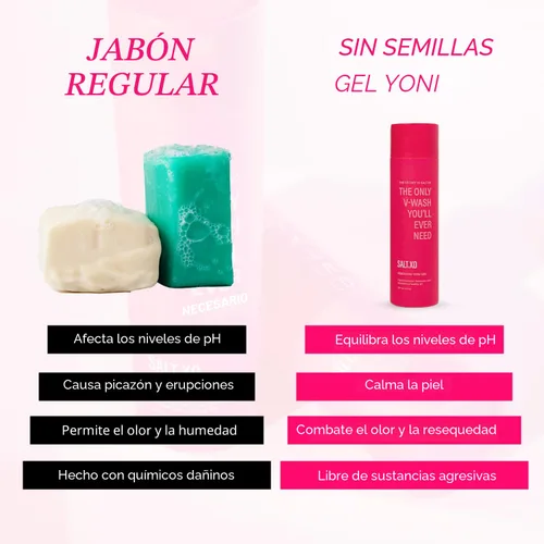 Vista 7 de salt.xo Gel de lavado Yoni sin semillas, Jabón femenino con pepino refrescante y aloe vera, Gel de cuidado íntimo orgánico para mujeres, pH Balance