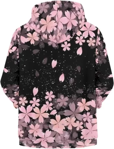 Vista 3 de Lindas sudaderas con capucha y cremallera para niñas adolescentes, ropa de otoño gráfica, sudaderas de 6-16 años