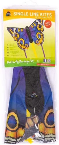 Vista 3 de HQ Kites R Butterfly Kite - Cometa de una sola línea de 20 pulgadas con cola