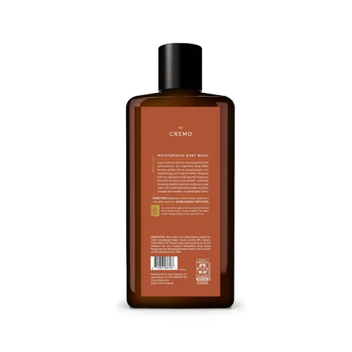 Vista 7 de Cremo Rich-Lathering Golden Amber Gel de baño para hombres, notas de grosella roja, piña, ámbar gris y musgo, 16 onzas líquidas