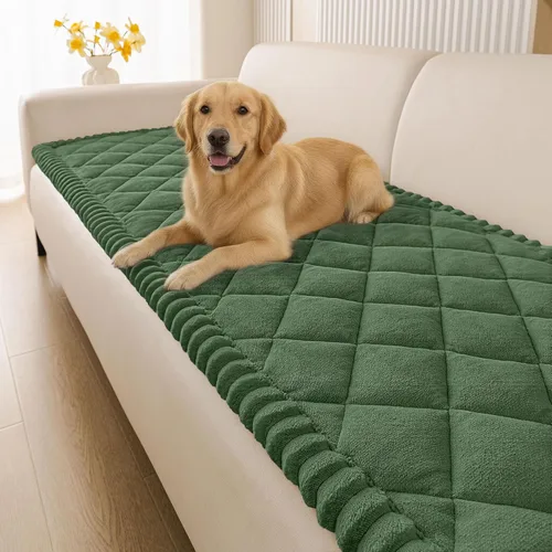 Vista 21 de Smiry Couch Cover for Dogs, Non Slip Washable Pet Sofa Protector for Large Dogs, Cats, Fuzzy Plush Sofa Covers Backrest & Armrest, Against Fur, Dirt