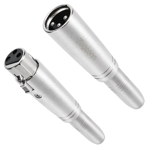 Vista 15 de Adaptador TRS Hembra de 1/4" a XLR Paquete de 2 - Conector TRS de 6.35mm 1/4" a XLR