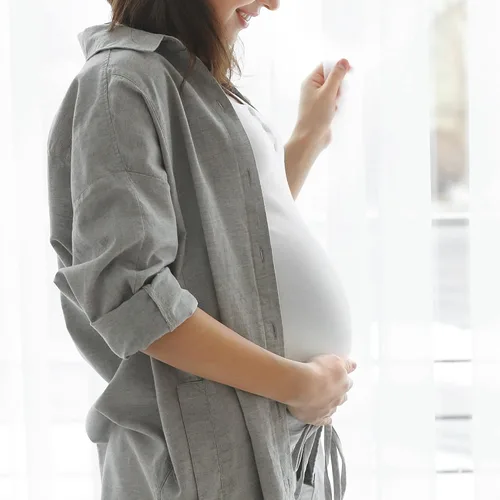 Vista 6 de VOCOSTE 2 bandas para el vientre de maternidad, bandas para el vientre para mujeres embarazadas, bandas de cinturón de apoyo para el embarazo