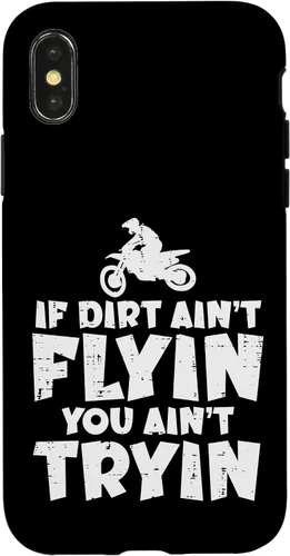 Vista 4 de Carcasa para iPhone 15 If Dirt Aint Flyin You Aint Tryin Dirt Bike Motocross Biker