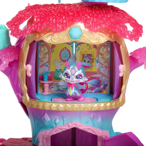 Vista 3 de Magic Mixies Mixlings Magic Light-Up Treehouse con revelación de habitación mágica y exclusiva mezcla de magia brillante y varita Exclusivo