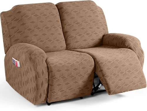 Vista 32 de TAOCOCO Funda para Reclinable de 3 Piezas, Fundas para Silla Reclinable, Funda Elástica de Jacquard para Silla Reclinable, Protector de Muebles