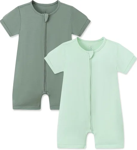 Vista 9 de JunNeng Viscose from Bamboo Baby Sleeper, Short Sleeve Romper Jumpsuit