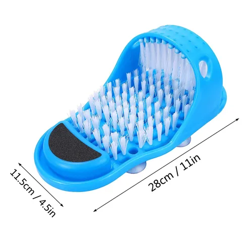 Vista 5 de EVERMARKET Limpiador Simple de Pies, Exfoliador Mágico de Pies, Cepillo Exfoliante Fácil para Pies, Zapatillas de Spa de Ducha y Masaje para Pies