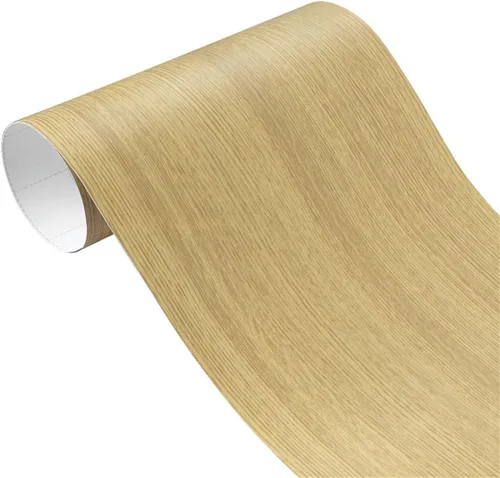 Vista 13 de Papel de contacto autoadhesivo con textura de vinilo de grano de madera de alto brillo, para decoración interior de automóvil, calcomanías