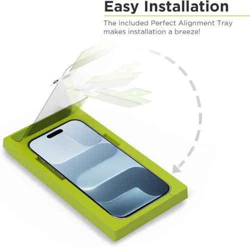 Vista 2 de PureGear Protector de pantalla para Apple iPhone Air (2025), vidrio templado HD de máxima claridad, cobertura completa, ajuste compatible