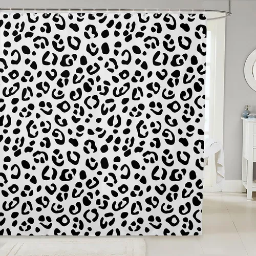 Vista 100 de Feelyou Cortina de ducha con diseño de gato para decoración de baño, bonita cortina de baño para puestos de bañeras, accesorios de baño divertidos