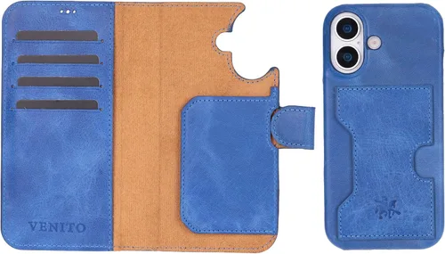 Vista 55 de Venito Florence - Funda de piel compatible con Samsung Galaxy S9, extra segura con bloqueo RFID, cartera desmontable para teléfono (gris decolorado)