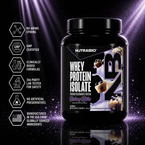 Vista 5 de NutraBio - 100% Aislado de proteína de suero de leche
