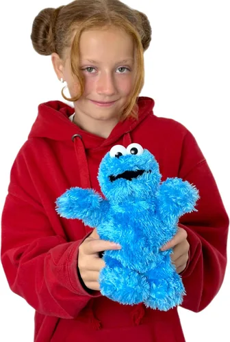 Vista 2 de Peluche oficial de Plaza Sésamo de 8 pulgadas, adecuado desde el nacimiento (Cookie Monster)