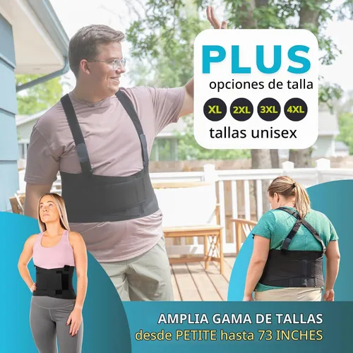Vista 3 de Apoyo Industrial – Cinturón para trabajar con liguero tirantes, 03B0401M, m, Negro, 1