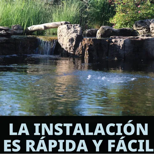 Vista 7 de Airmax PondAir - Kits de aireación. Whisper Quiet oxygenation system adds oxygen using outdoor aerator compressor pump, tubing & 2 submersible air