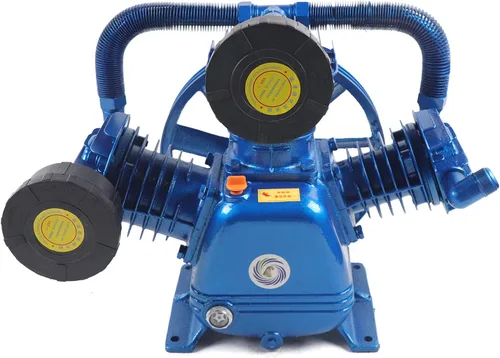 Vista 12 de Bomba de compresor de aire, 2HP 6.18CFM, bomba de lubricación de salpicaduras de aluminio de cilindro gemelo de una sola etapa (2HP, 6.18CFM)