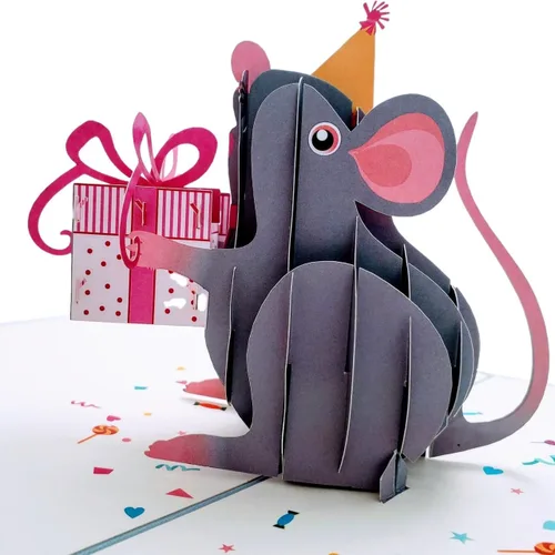 Vista 14 de iGifts And Cards Tarjeta emergente de fiesta de cumpleaños de la selva de 5 x 7 pulgadas – Divertido saludo 3D de celebración de animales