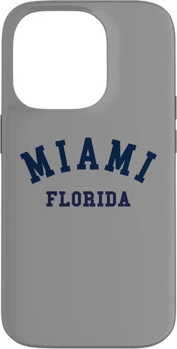 Vista 17 de Miami Florida USA State FL Varsity Style - Carcasa deportiva para iPhone 16