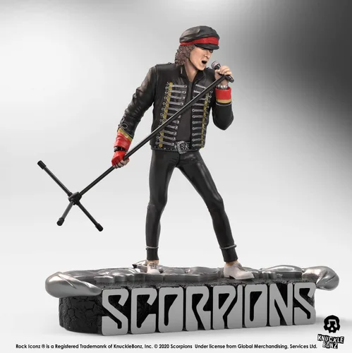 Vista 3 de Knucklebonz - Estatua coleccionable de edición limitada de Klaus Meine (Scorpions) (solo 3000 creados) - Iconz de rock, con licencia