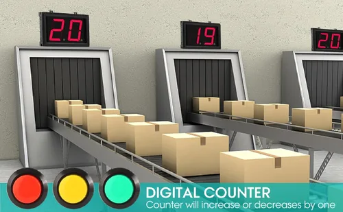Vista 7 de Contador de regazo hacia arriba abajo Contador digital de 4 pulgadas
