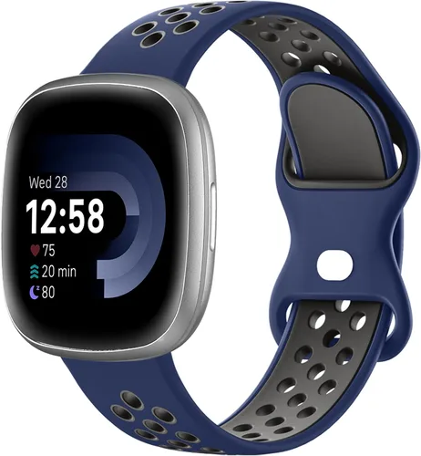 Vista 11 de Maledan Correas deportivas transpirables para Fitbit Versa 3/4, Sense/Sense 2, correas de repuesto para hombres y mujeres, accesorios para relojes