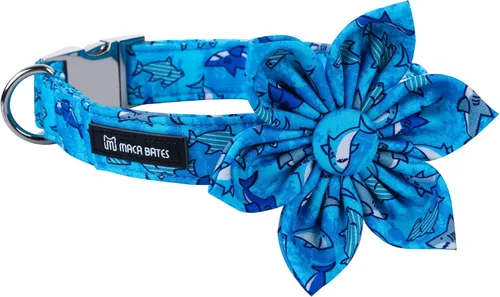 Vista 17 de Maca Bates - Collar de perro azul a cuadros con corbatín marinero con estampado de cuadrícula para cachorros, collar de cuadros ajustable, duradero