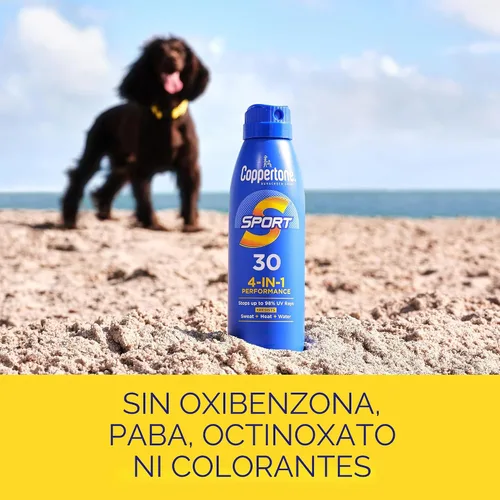 Vista 8 de Coppertone SPORT - Spray de protección solar SPF 30, protector solar resistente al agua, protector solar de amplio espectro SPF 30, espray de 5.5