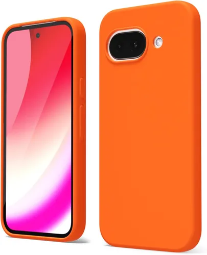 Vista 133 de oakxco para Google Pixel 6A Funda de teléfono de silicona líquida, diseño estético lindo y delgado para mujer y niña, cubierta de gel suave, lisa