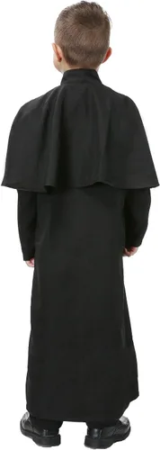 Vista 3 de Disfraz de sacerdote de lujo para niños