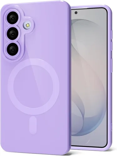Vista 83 de Svanove Funda magnética de silicona para Samsung Galaxy S22, compatible con Magsafe, bonita funda para mujer, goma de gelatina brillante delgada