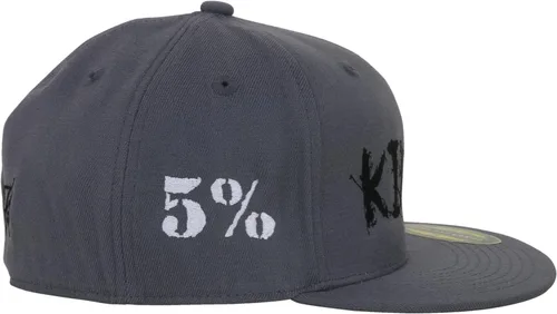Vista 3 de 5% Nutrition Gorra de camionero Flexfit Snapback negra y roja para hombres y mujeres