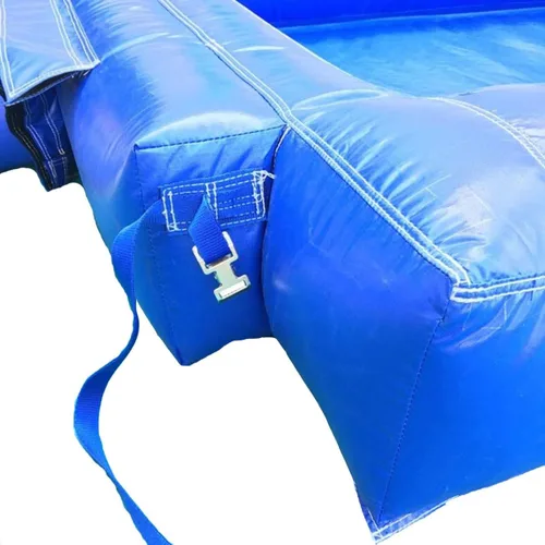 Vista 8 de Pogo Bounce House Accesorio de piscina azul húmedo o seco para unidades combinadas cruzadas 8 pies x 6 pies Solo compatible con inflables Pogo